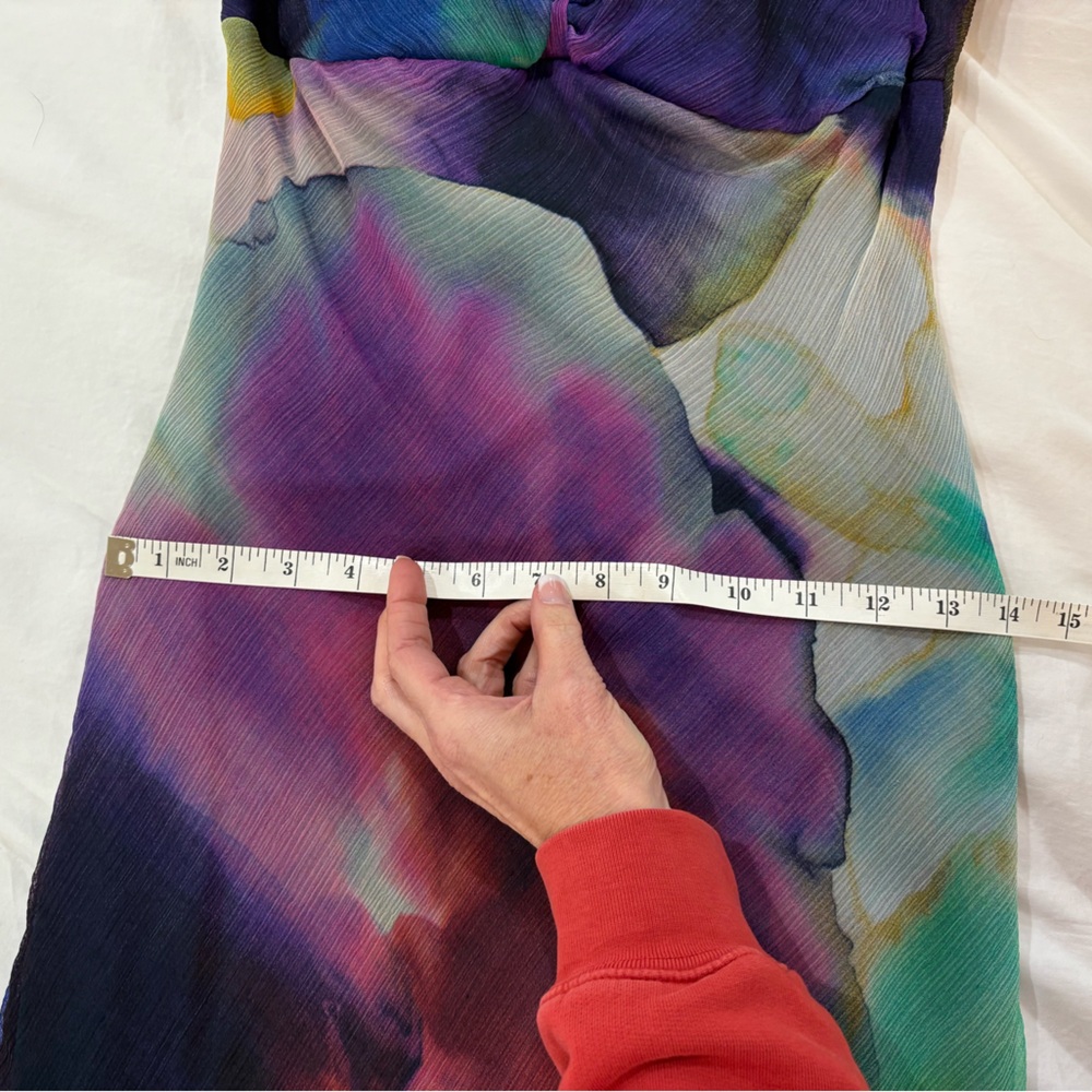 Cartise sleeveless dress with asymmetrical hem. Size 4 - Picture 13 of 15